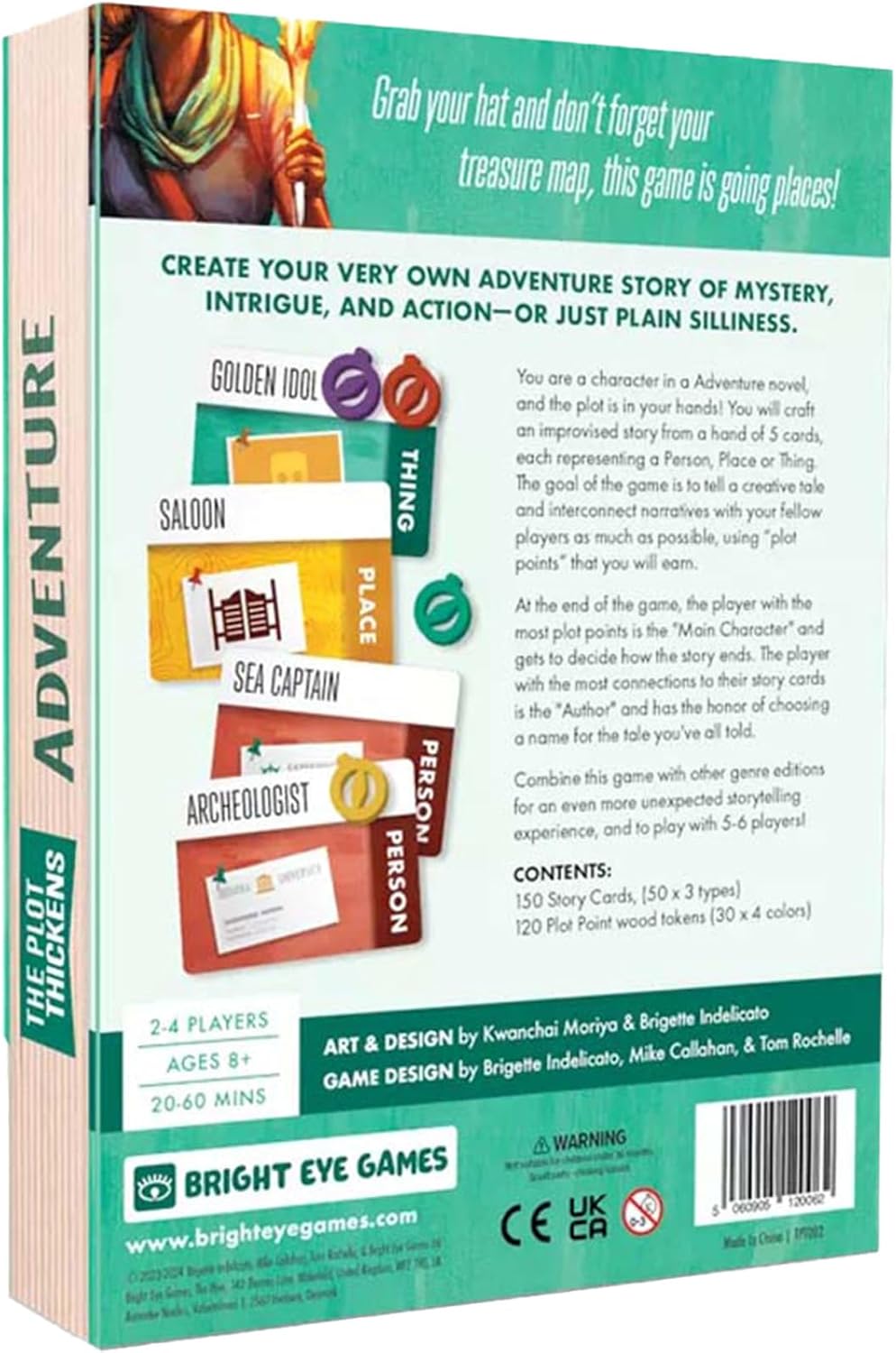 Bright Eye Games - The Plot Thickens Adventure | Card Game | Ages 14+ | 3-4 Players | English Language