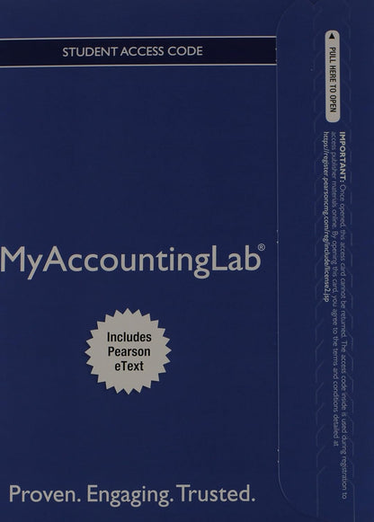 Financial Accounting: Business Process Approach, Student Value Edition Plus New Mylab Accounting with Pearson Etext -- Access Card Package