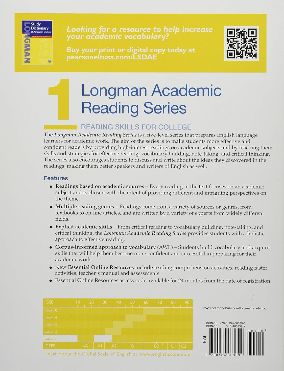 Longman Academic Reading Series 1 with Essential Online Resources: Reading Skills for College