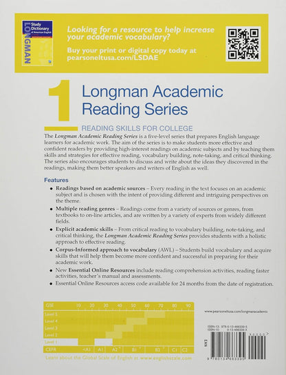 Longman Academic Reading Series 1 with Essential Online Resources: Reading Skills for College