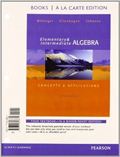 Elementary and Intermediate Algebra: Concepts and Applications, Books a la Carte Edition Plus Mylab Math -- Access Card Package
