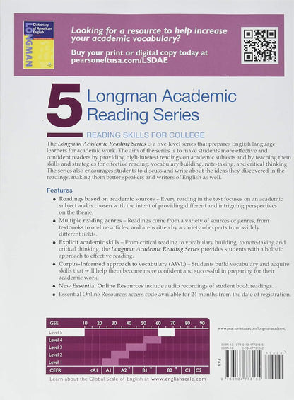 Longman Academic Reading Series 5 with Essential Online Resources: Reading Skills for College