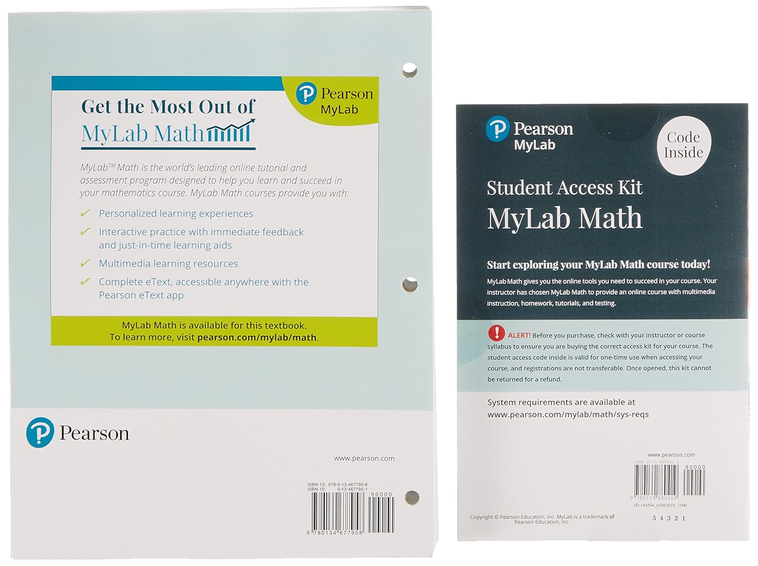 Finite Mathematics for Business, Economics, Life Sciences, and Social Sciences, Books a la Carte, and Mylab Math with Pearson Etext -- 24-Month Access Card Package