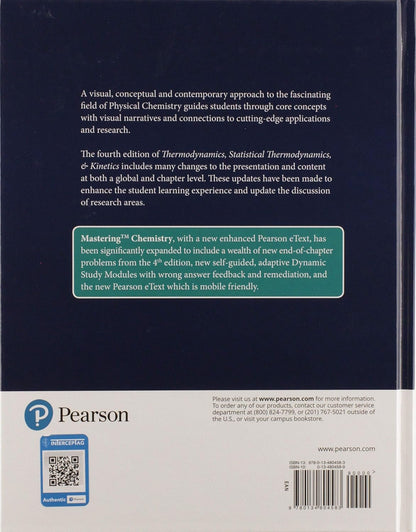 Physical Chemistry: Thermodynamics, Statistical Thermodynamics, and Kinetics & Physical Chemistry: Quantum Chemistry and Spectroscopy Package