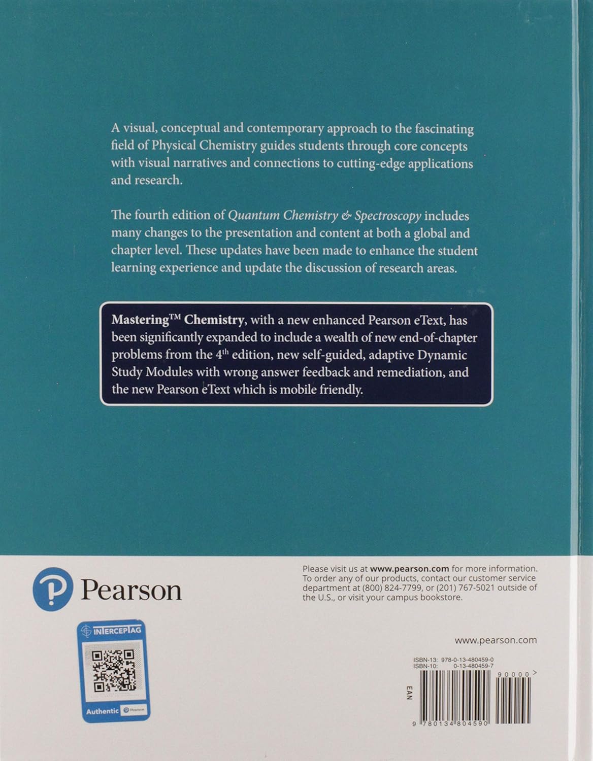 Physical Chemistry: Thermodynamics, Statistical Thermodynamics, and Kinetics & Physical Chemistry: Quantum Chemistry and Spectroscopy Package