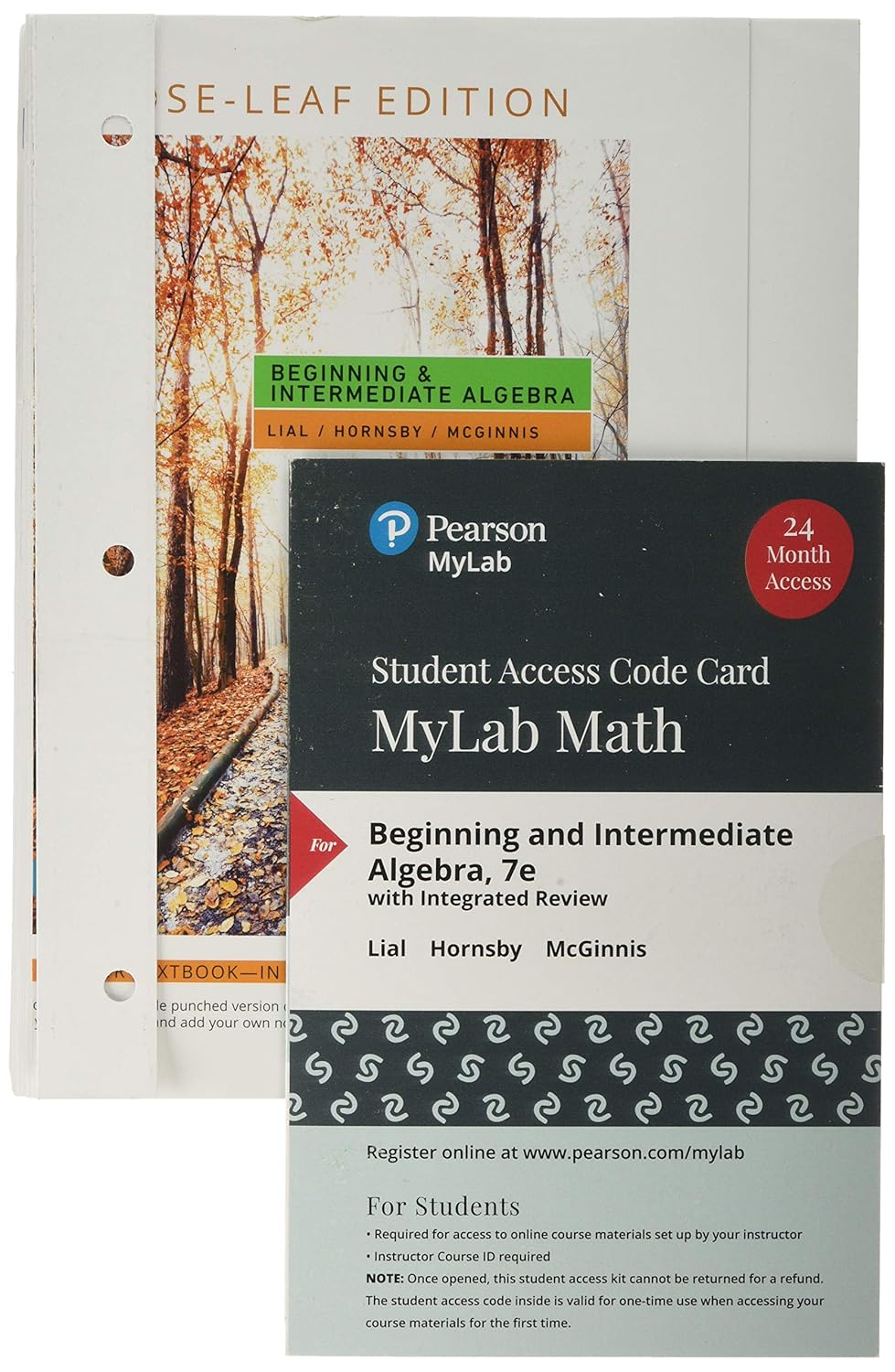 Beginning and Intermediate Algebra, Loose-Leaf Version Plus Mylab Math -- 24 Month Access Card Package
