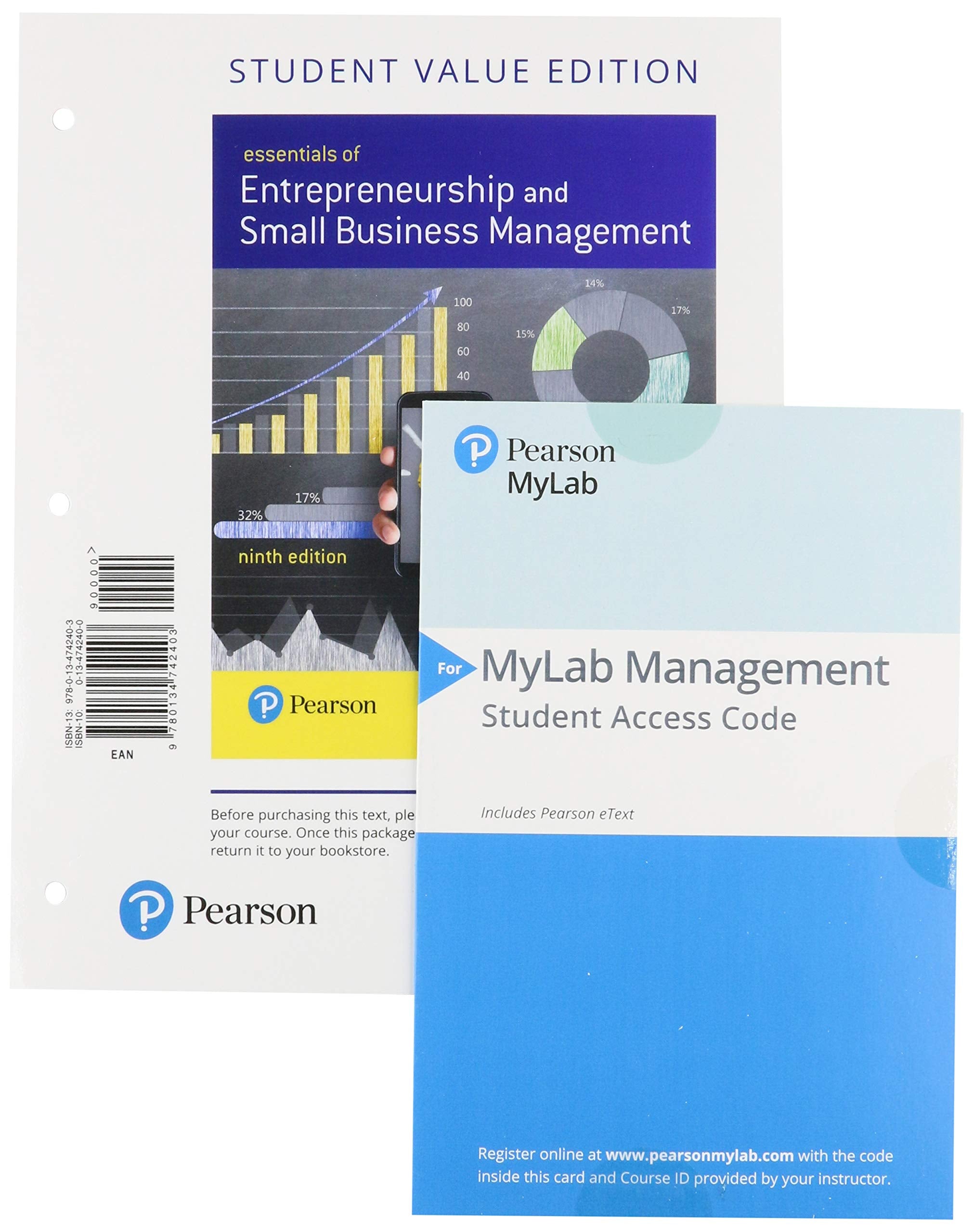 Essentials of Entrepreneurship and Small Business, Student Value Edition + 2019 Mylab Entrepreneurship with Pearson Etext -- Access Card Package