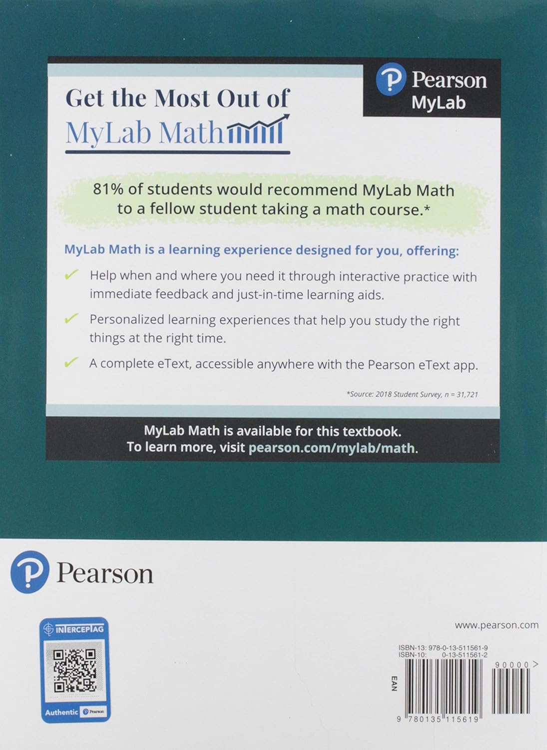 Mathematics in Action: Algebraic, Graphical, and Trigonometric Problem Solving Plus Mylab Math with Pearson Etext -- 18 Week Access Card Package