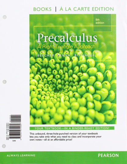 Precalculus: A Right Triangle Approach, Loose-Leaf Edition Plus Mylab Revision with Corequisite Support -- 18 Week Access Card Package