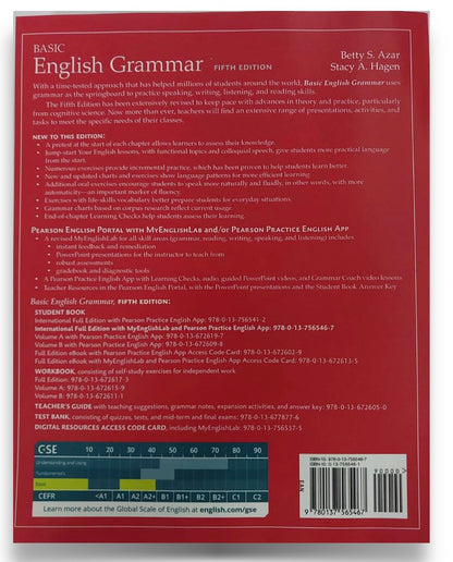 Azar-Hagen Grammar - (Ae) - 5Th Edition - Student Book With Myenglishlab (International Edition) - Basic English Grammar