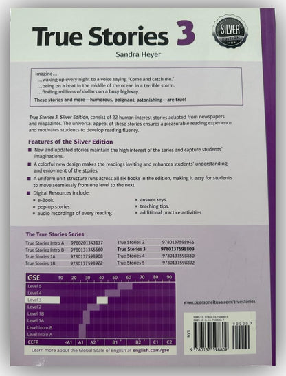 True Stories Silver Edition Level 3 Student`S Book And Ebook With Digital Resources And Pop-Up Stories