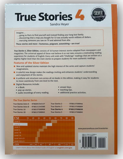 True Stories Silver Edition Level 4 Student`S Book And Ebook With Digital Resources And Pop-Up Stories