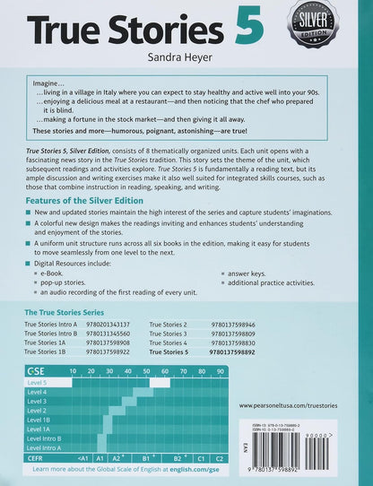 True Stories Silver Edition Level 5 Student's Book and eBook with Digital Resources and Pop-up Stories