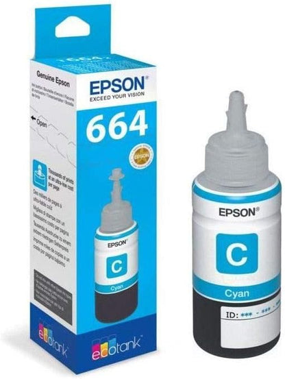 Epson EcoTank 664 Cyan Genuine Ink Bottle
