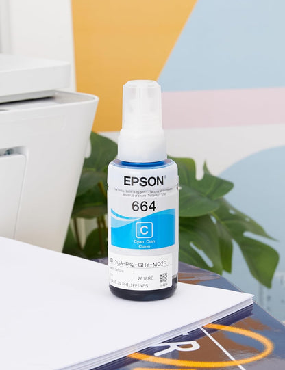 Epson EcoTank 664 Cyan Genuine Ink Bottle