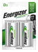 Energizer Recharge Power Plus - Batterie D (pacco da 2) - Pile Ricaricabili 2500 mAh NiMH - pronte all'uso - per torce elettriche e giocattoli - 100% imballaggio riciclabile privo di plastica