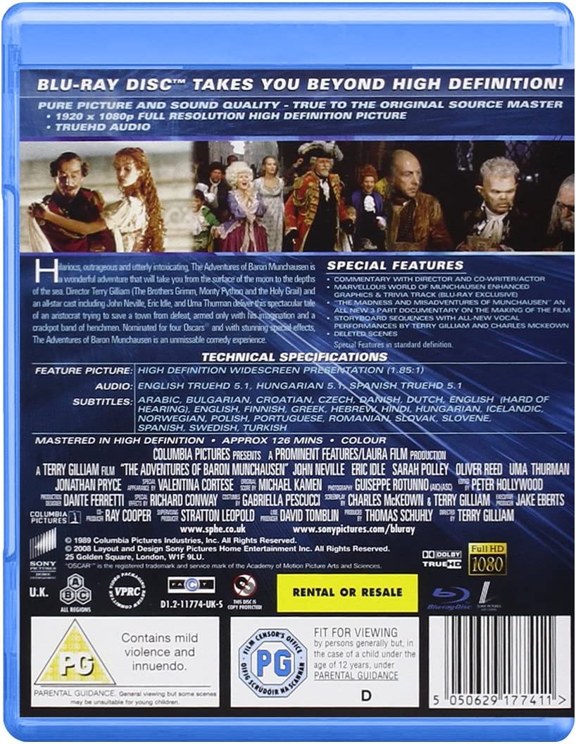 The Adventures Of Baron Munchausen (20th Anniversary Edition)