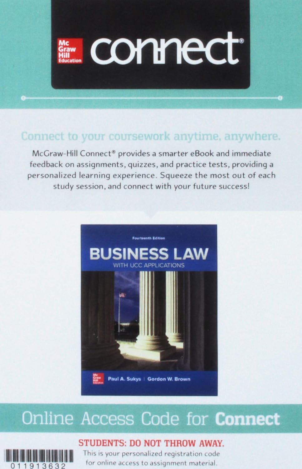 Gen Combo Business Law with Ucc Applications; Connect Access Card