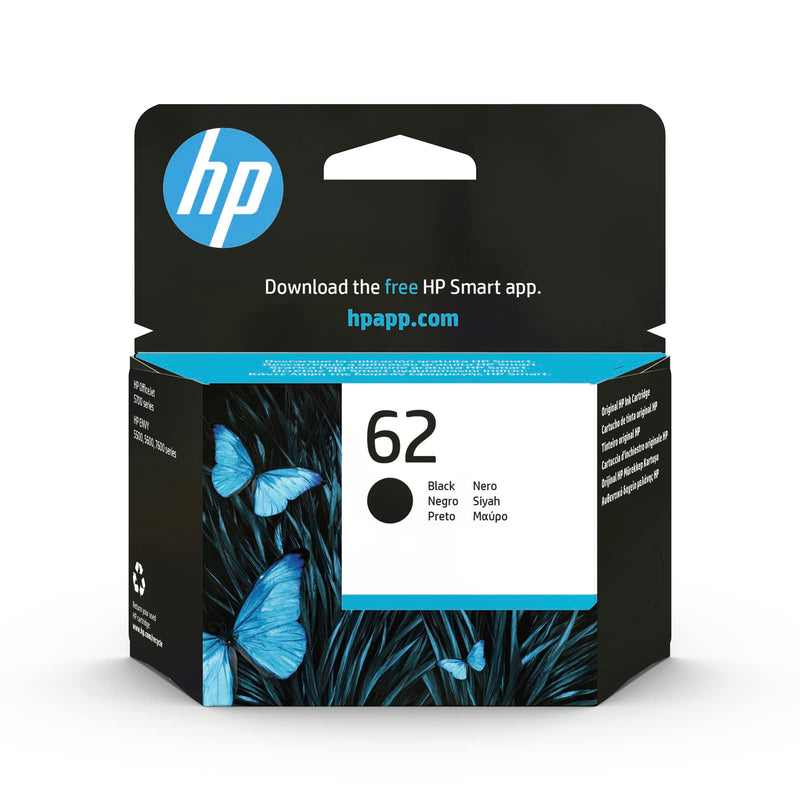 Hp 62 Black Ink Cartridge 200 Pages