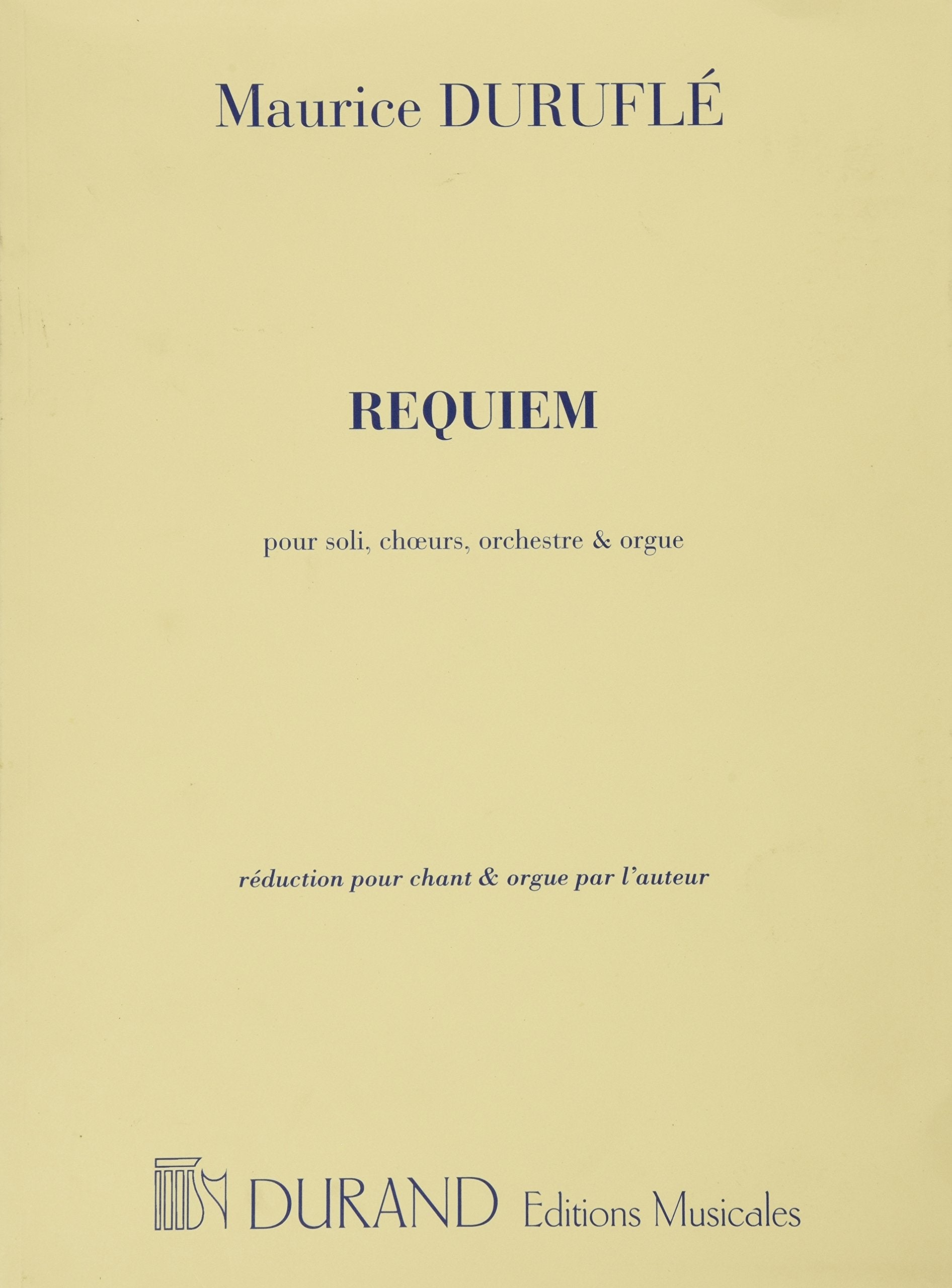 Requiem Opus 9 - Vocal Score