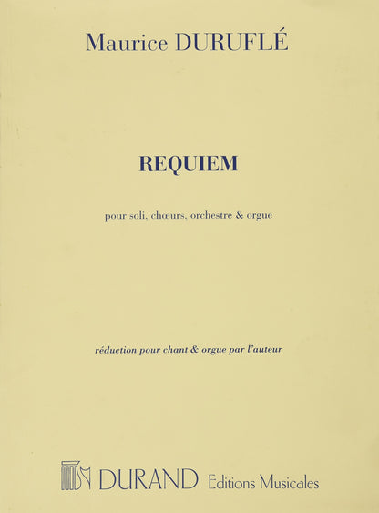 Requiem Opus 9 - Vocal Score