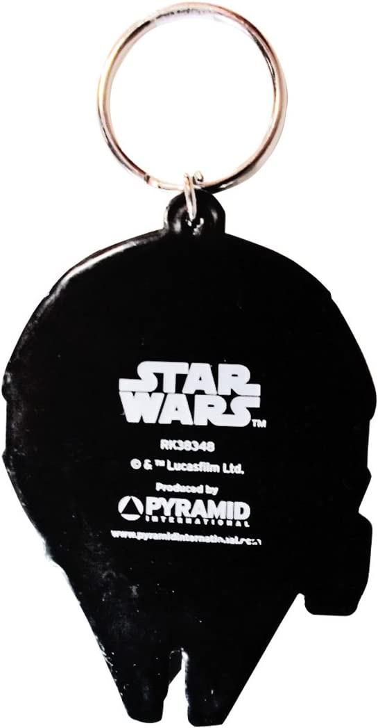 Star Wars, RK38348C, Star Wars - Millennium Falcon Rubber Keychain, Multi-Color, 4.5 x 6cm