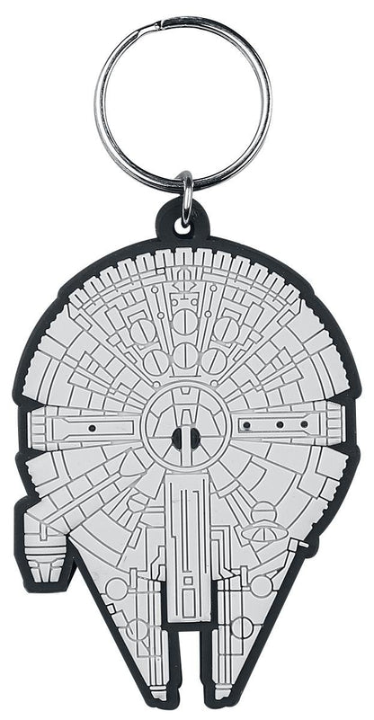 Star Wars, RK38348C, Star Wars - Millennium Falcon Rubber Keychain, Multi-Color, 4.5 x 6cm