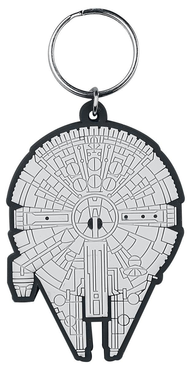 Star Wars, RK38348C, Star Wars - Millennium Falcon Rubber Keychain, Multi-Color, 4.5 x 6cm