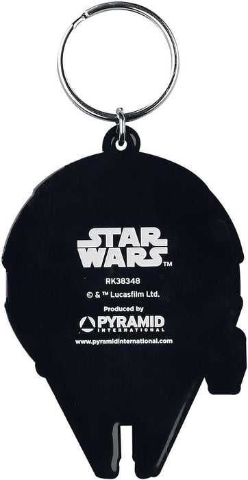 Star Wars, RK38348C, Millennium Falcon Rubber Keychain, Multi-Color, 4.5 x 6cm