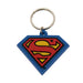 Pyramid International Superman-Shield Rubber Keychain, Metal, Blue, Red and Yellow