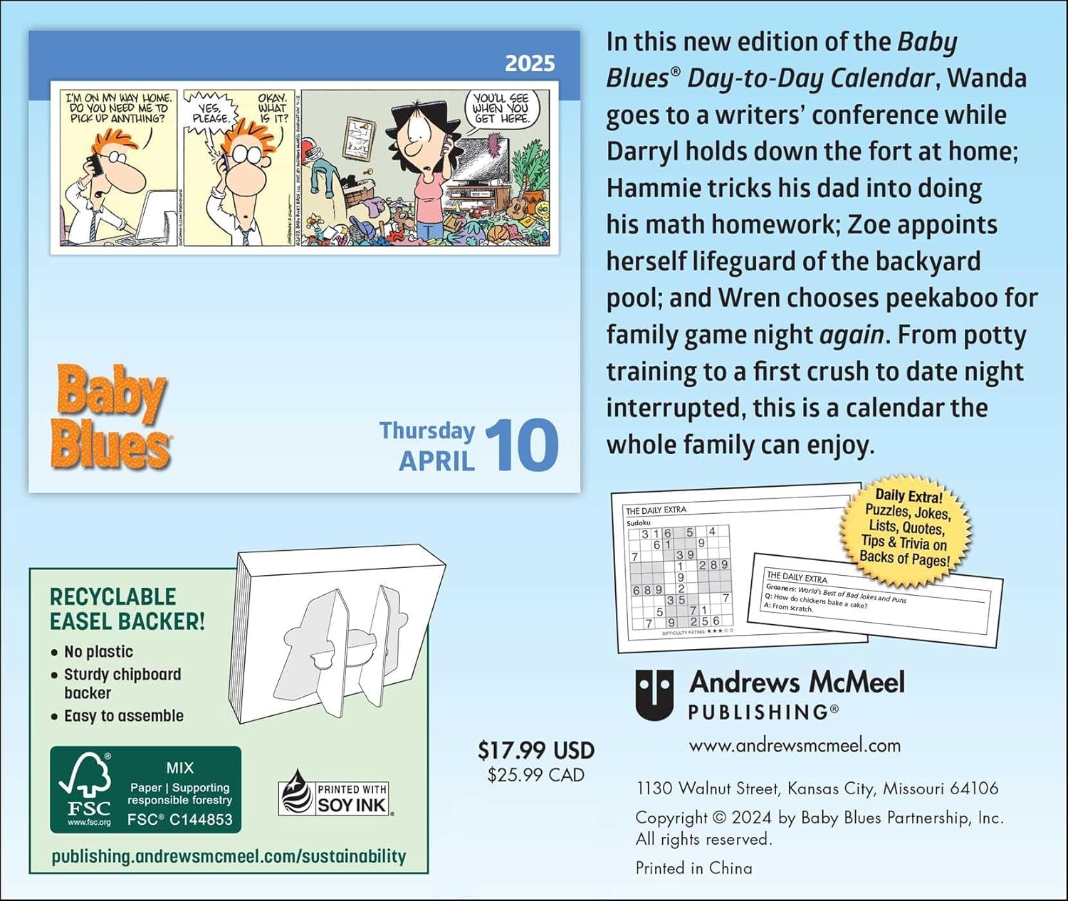 Baby Blues 2025 Day-to-Day Calendar