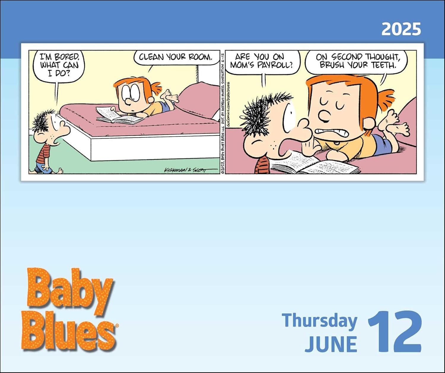Baby Blues 2025 Day-to-Day Calendar