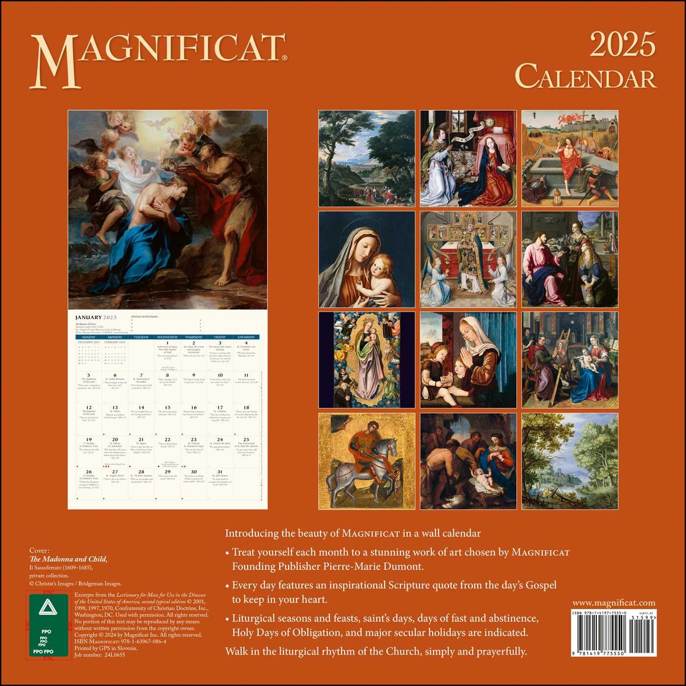 Magnificat 2025 Wall Calendar