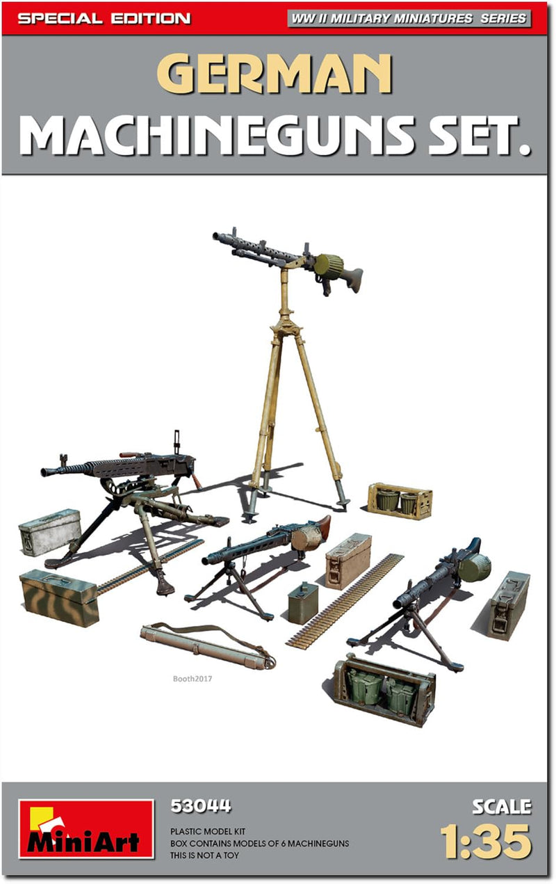 Mini Art 53044 1:35 Dt. MGS m. Accessoireset Spec.Ed. - getrouwe replica, modelbouw, plastic bouwpakket, knutselen, hobby, lijmen, modelbouwset, monteren