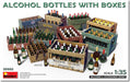 Mini Art 35665 1:35 Box & Flessenset - getrouwe replica, modelbouw, plastic bouwpakket, knutselen, hobby, lijmen, modelbouwset, monteren