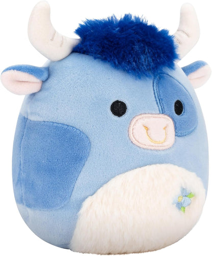 Squishmallows Original 7.5-Inch Bermayeh the Blue Bull - Easter Plush - Official Squishmallows Plush - Soft Easter Plush