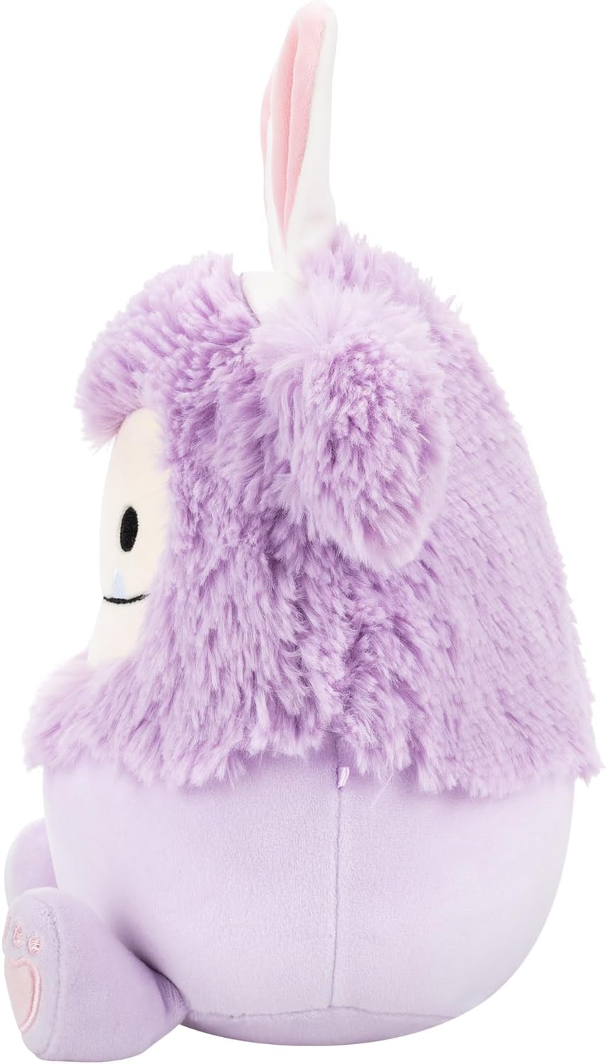 Squishmallows Official 7.5-Inch Dilka the Lavender Bigfoot with Bunny Ears - Official Squishmallows Plush - Soft Easter Plush