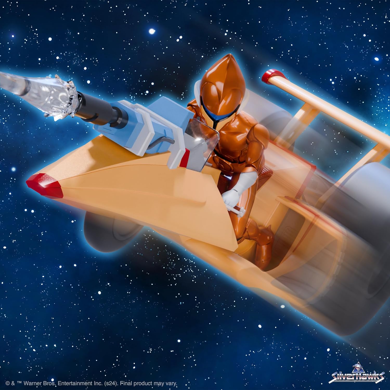 Super7 ULTIMATES! SilverHawks Copper Kidd - 7" SilverHawks Action Figure with Accessories Classic Cartoon Collectibles and Retro Toys