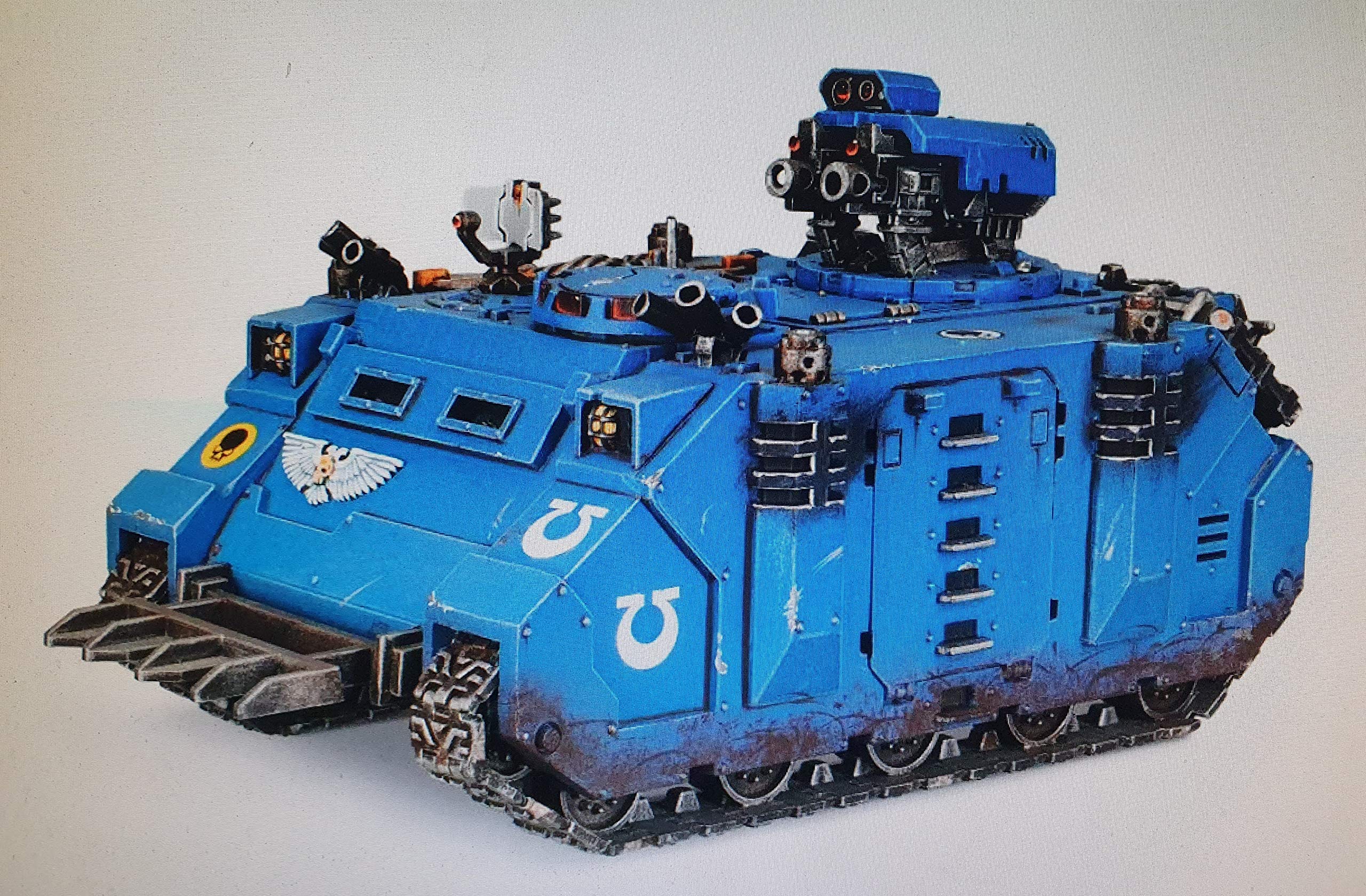 Games Workshop- Razorback Marines Espaciales Juego, Color Ultramar (48-21