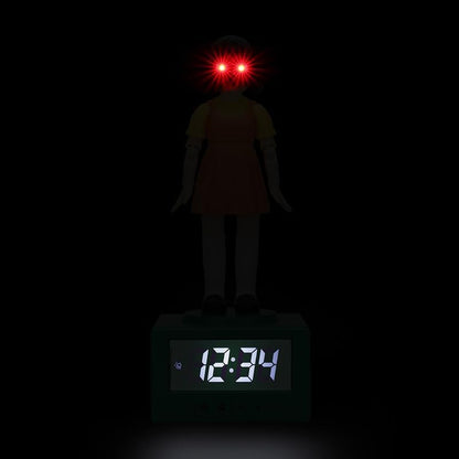 Squid Game Doll Alarm Clock - Officially Netflix Licensed Light, Kids Bedroom Accessories & Decor | Paladone