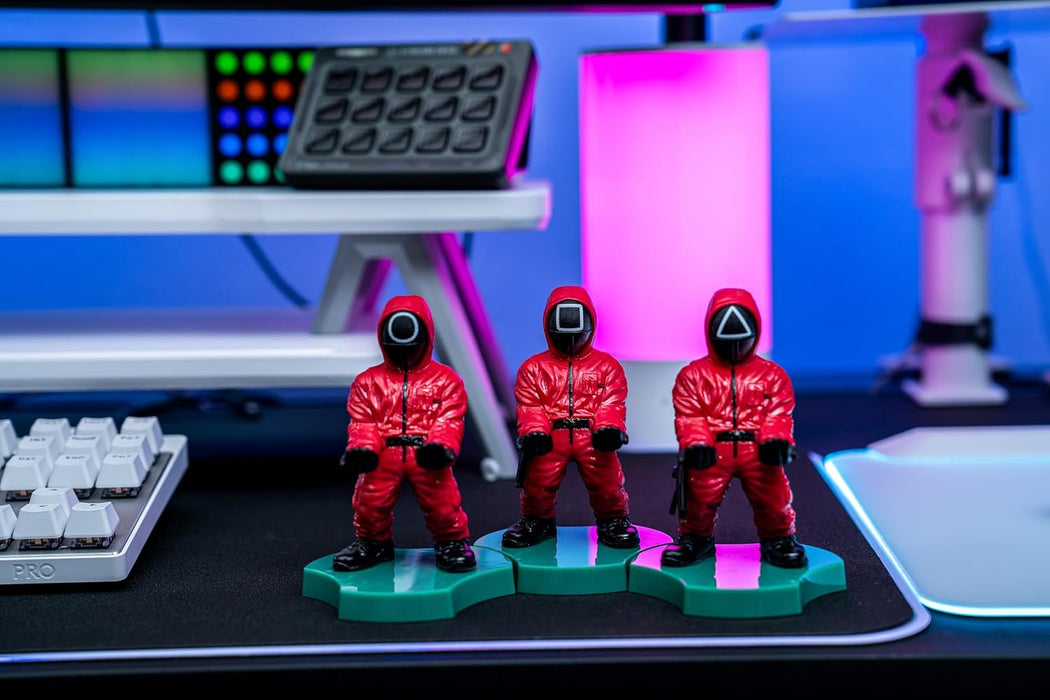 Cable Guys Holdem - Squid Game Square Guard Collectible Small Tech Accessories & Phone Holder/Stand (iPhone, Samsung, Earbuds, Earphones