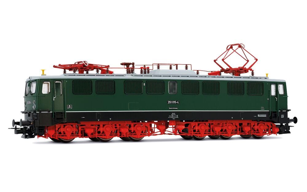 Rivarossi HR2942S DR, 6-axle electric locomotive 251 015-4, green livery with red bogies, ep. IV, with DCC sound decoder Electric Locomotive