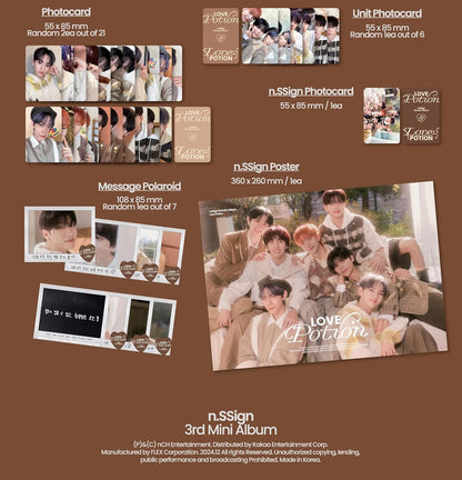Love Potion - incl. 80pg Photobook, Love Potion Recipe Card, OOTD Sticker, Mirror Photocard, 2 Photocard, Unit Photocard, Message Polaroid + Poster
