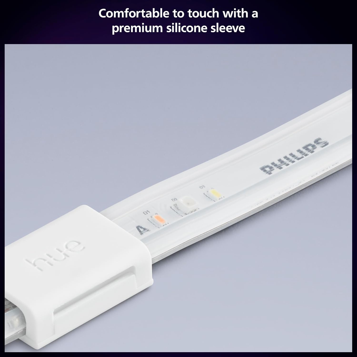 Philips Hue Indoor 10-Meter Smart LED Solo lightstrip (Non Extendable) - 1 Pack - Control with Hue App - Works with Alexa, Google Assistant and Apple HomeKit, Plug Type G