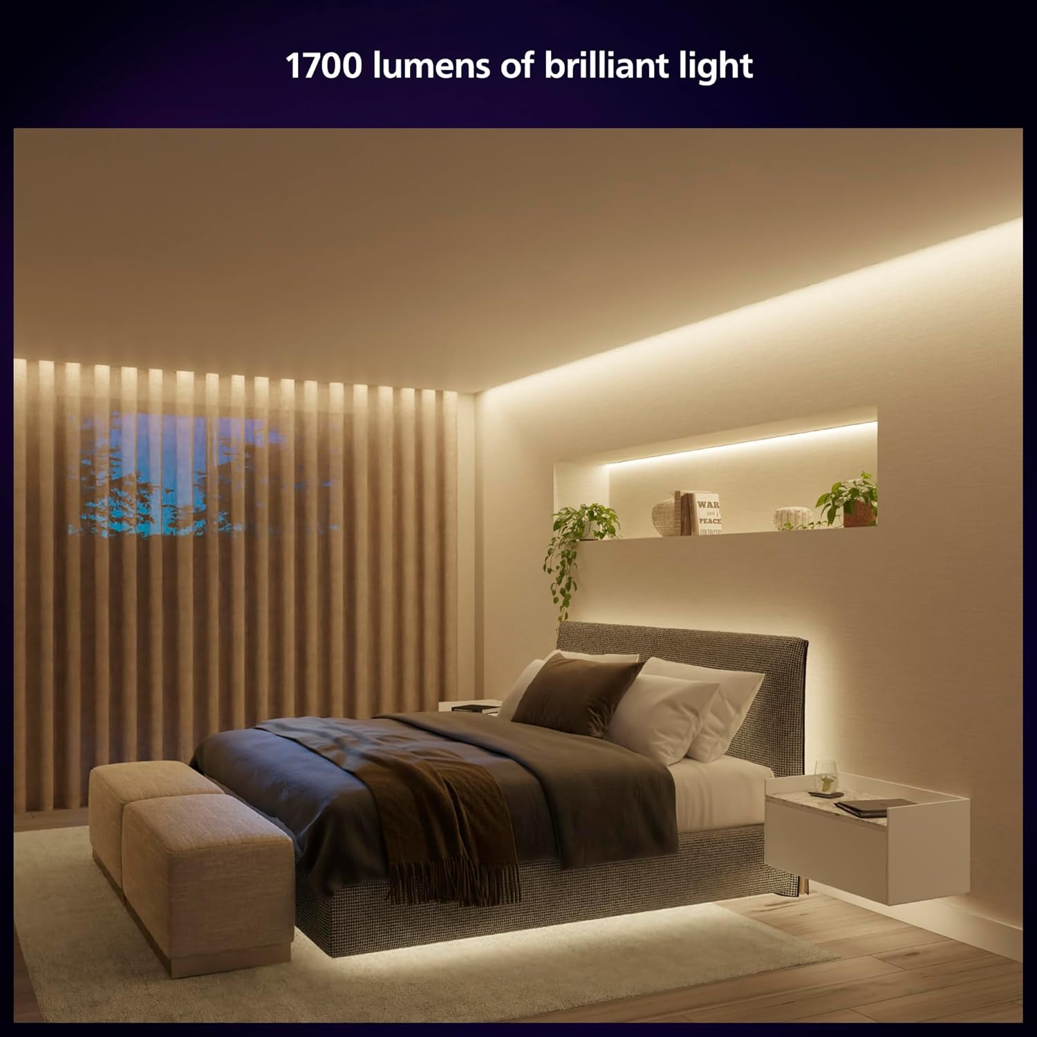 Philips Hue Indoor 10-Meter Smart LED Solo lightstrip (Non Extendable) - 1 Pack - Control with Hue App - Works with Alexa, Google Assistant and Apple HomeKit, Plug Type G