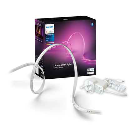 Philips Hue Indoor 10-Meter Smart LED Solo lightstrip (Non Extendable) - 1 Pack - Control with Hue App - Works with Alexa, Google Assistant and Apple HomeKit, Plug Type G