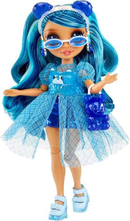 Rainbow High Creative Crystals Skyler - Blue 28 cm Fashion Doll with Crystal Accessory Make It Kit, Ring for You, DIY, Crafts, Resin Play, Ideal Present for Kids Age 8+, NOT EDIBLE