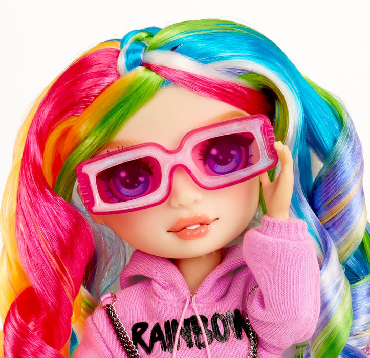 Rainbow High Creative Crystals Amaya - Rainbow 28 cm Fashion Doll with Crystal Accessory Make It Kit, Ring for You, DIY, Crafts, Resin Play, Ideal Present for Kids Ages 8+, NOT EDIBLE