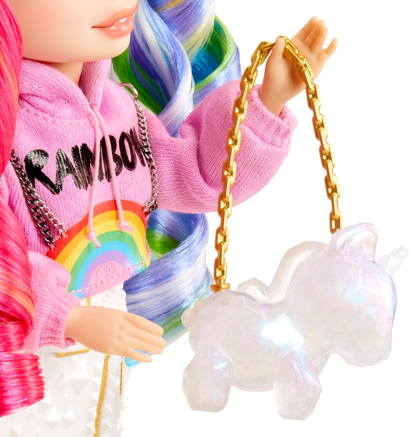 Rainbow High Creative Crystals Amaya - Rainbow 28 cm Fashion Doll with Crystal Accessory Make It Kit, Ring for You, DIY, Crafts, Resin Play, Ideal Present for Kids Ages 8+, NOT EDIBLE