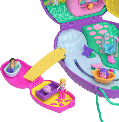 Mattel Polly Pocket: Tiny Worlds Big Surprises! - Hedgehog Mom & Baby Playset (Jbj91)